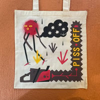 Image 1 of Piss off/bad apple tote bag