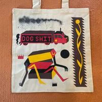 Image 1 of Dog shit/shopping cart tote bag