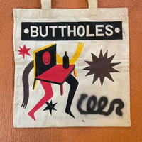 Image 1 of Buttholes/brick bum tote bag