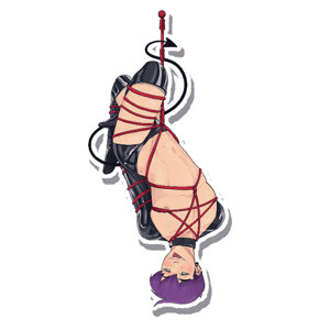 Image of Angels and Demons Shibari stickers