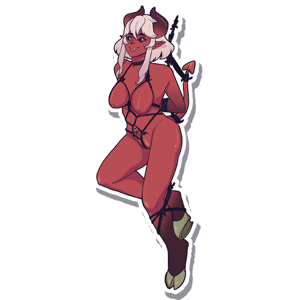 Image of Angels and Demons Shibari stickers