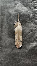 Sterling Silver Feather Pendant (Men's & Women's)