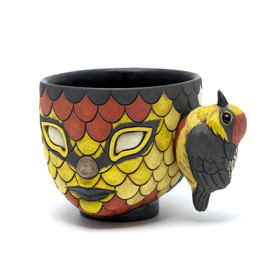 Image of Blend In Yellow Fronted Woodpecker Mug 8 oz