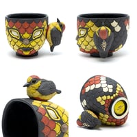 Image 2 of Blend In Yellow Fronted Woodpecker Mug 8 oz