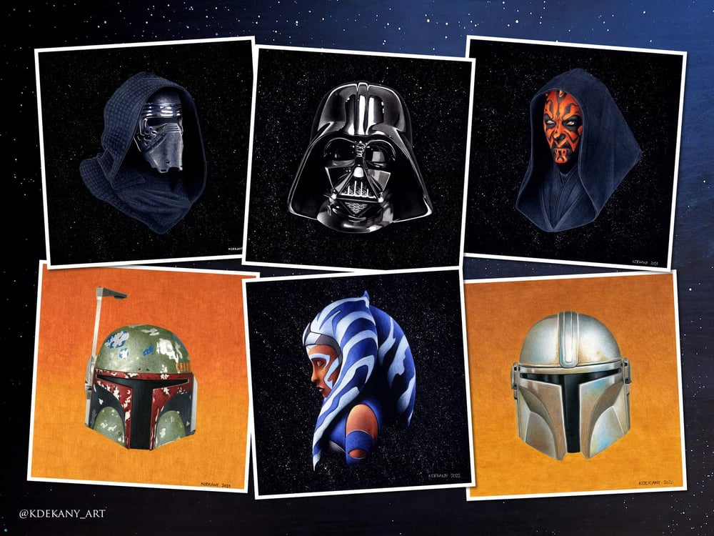 2015 The Force Awakens Star Wars Kylo Ren Fine Art Print