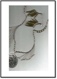 Solar Storm Necklace & Earrings