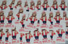Pack of 25 10x5cm Larne Pride of Ulster Football/Ultras Stickers.