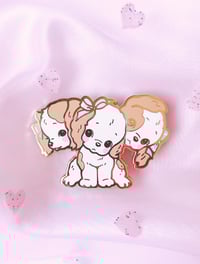Image 2 of Strange Sweeties Puppy Cerberus Hard Enamel Pin