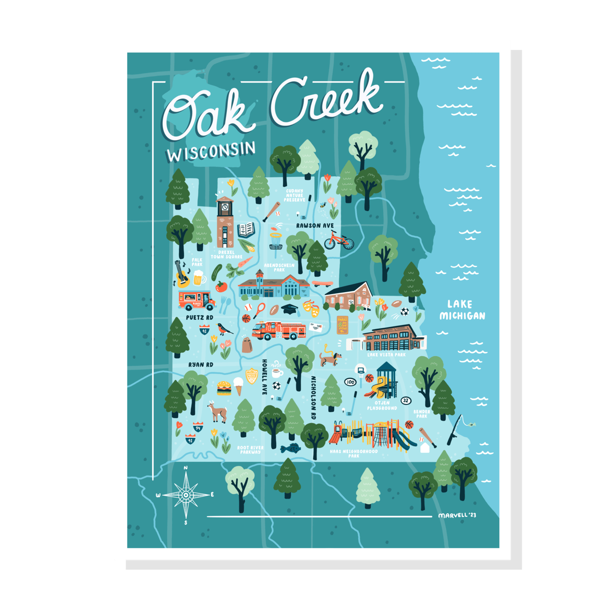 Image of Oak Creek Map