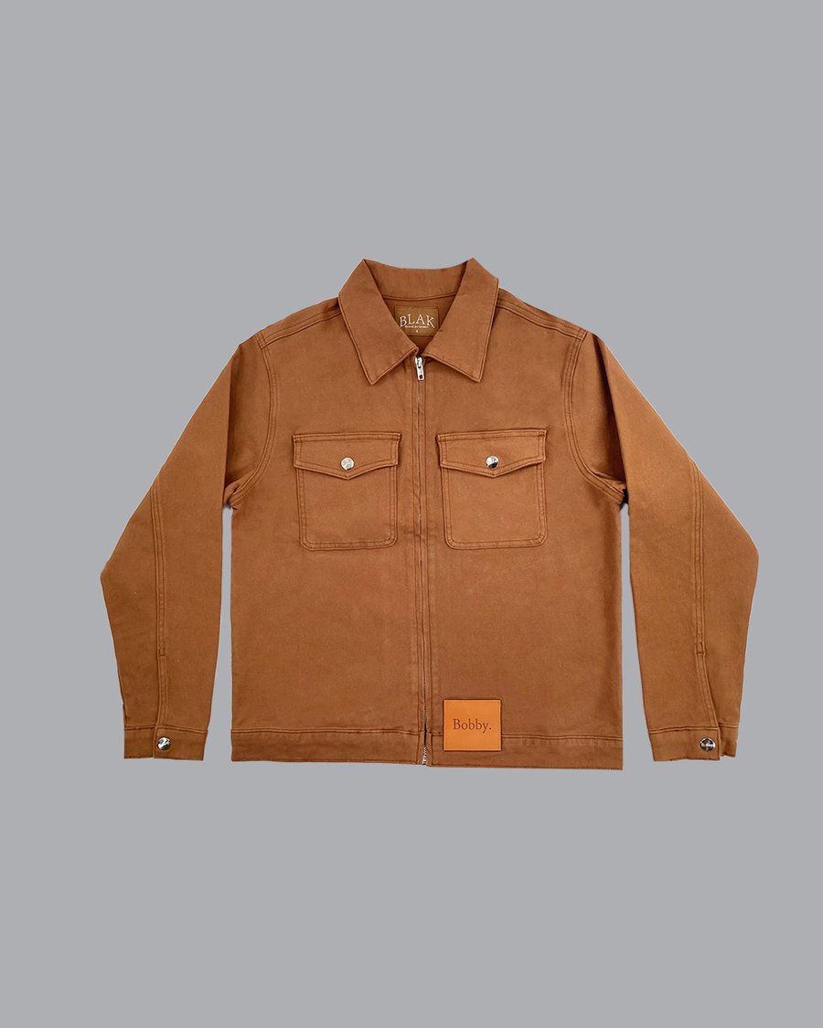 Image of The BLAK Denim Jacket  in Rich Brown
