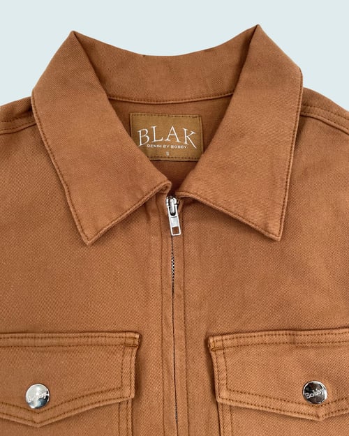 Image of The BLAK Denim Jacket  in Rich Brown