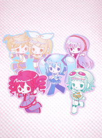Image 1 of Virtual Vocalist Anime 3" Gloss Stickers
