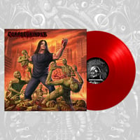 Image 1 of CORPSEGRINDER LP (Jacket Signed by George) + 4X4 FT WALL FLAG