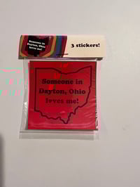 Image 2 of Someone In Dayton Sticker Pack - Red
