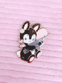 Image 2 of Gun Bun Hard Enamel Pin