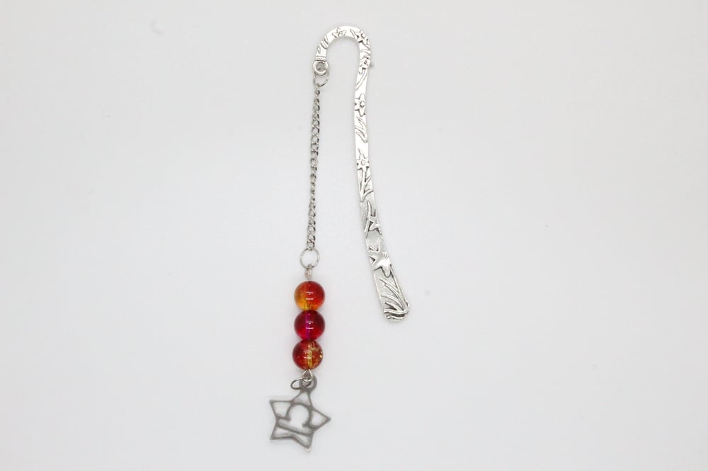 Image of Libra Floral Metal Hook Bookmark