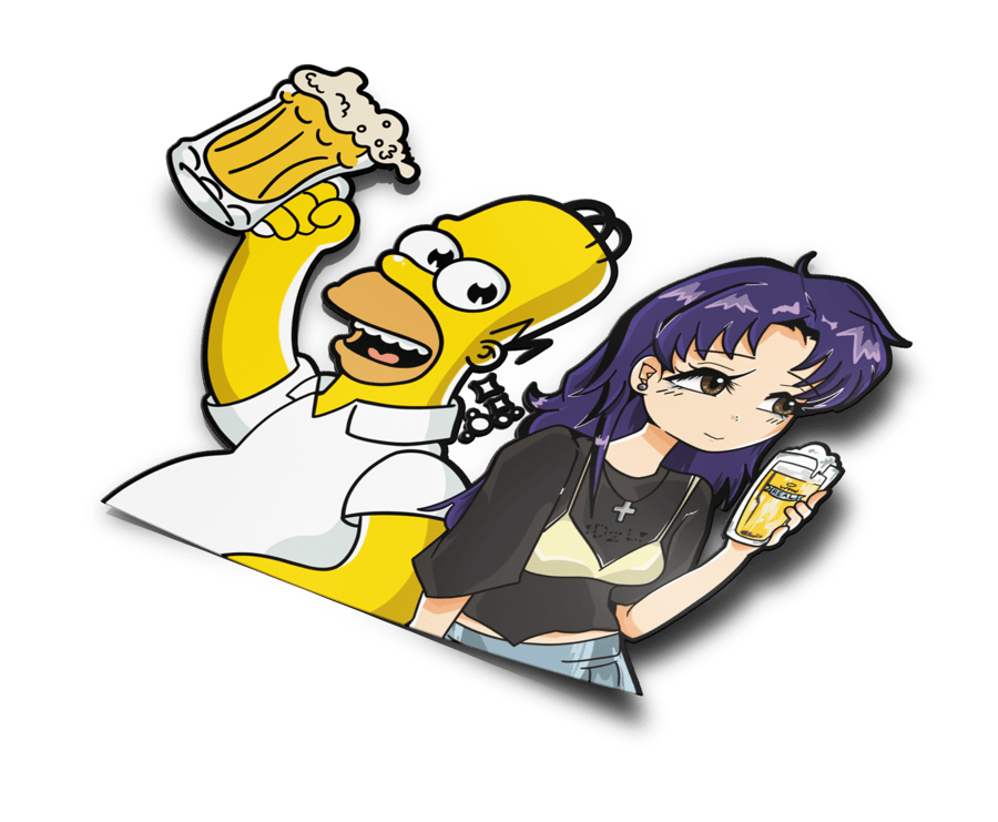 Image of Mr. Sparkle and Misato 