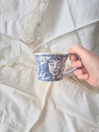 Image 3 of Handmade mug (slip decorated)