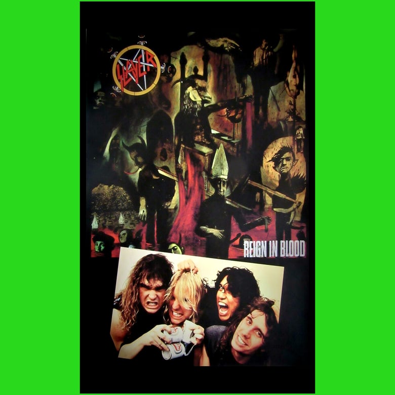Image of Slayer " Reign In Blood " Banner / Tapestry / Flag  