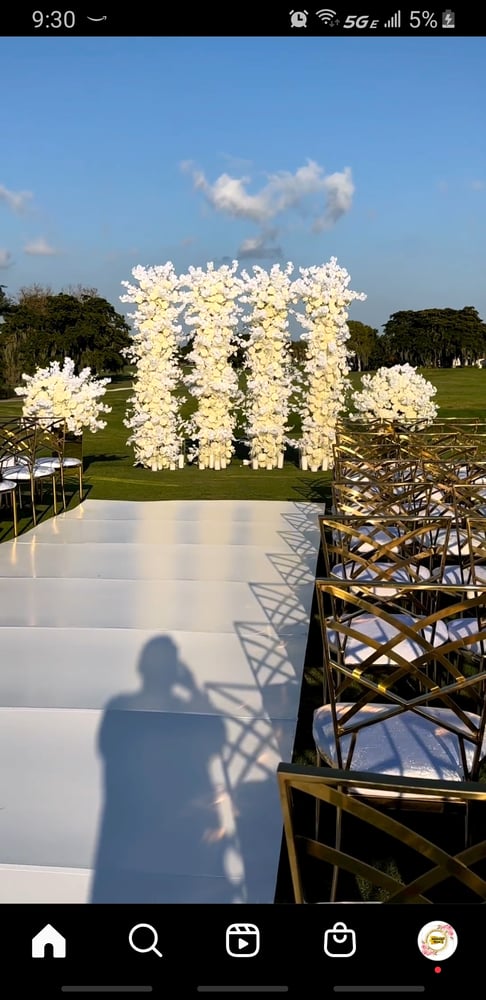 Image of Wedding design   /  Staging / ceremony  Silk flowers only