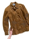 early 1970s flower studded denim jacket