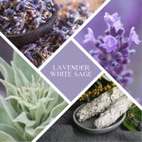 Image 2 of Recycled Glass - White Sage & Lavender Soy Wax Candle