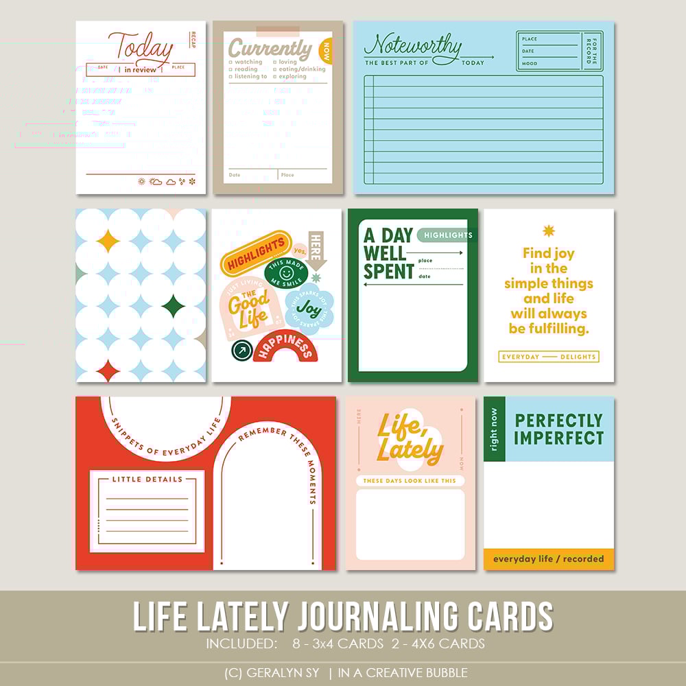 Image of Life Lately Journaling Cards (Digital)