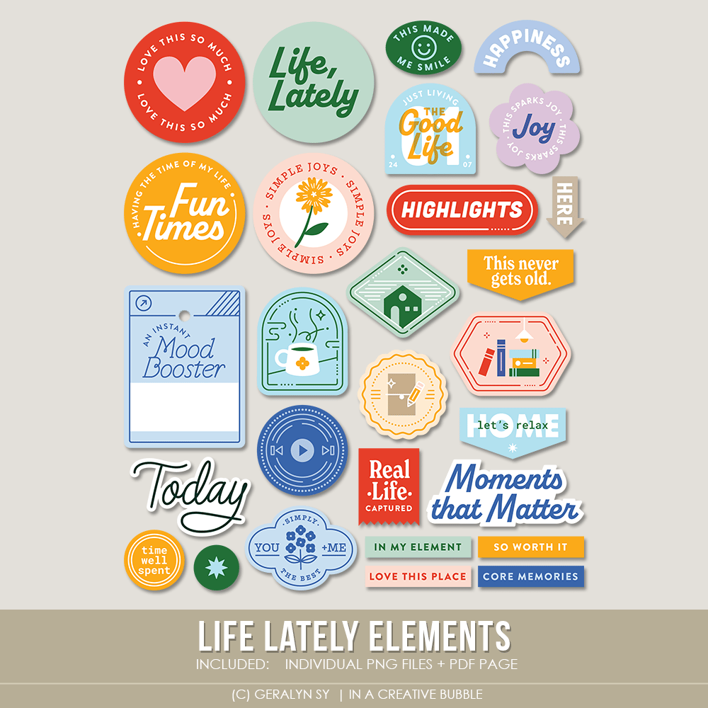 Image of Life Lately Elements (Digital)