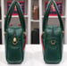 Image of Vtg Gucci Green Pebbled Leather Handbag 