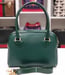 Image of Vtg Gucci Green Pebbled Leather Handbag 