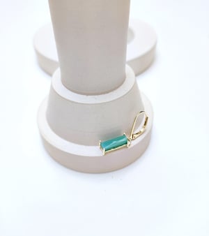 Image of Pendientes Rectángulo Crisoprasa