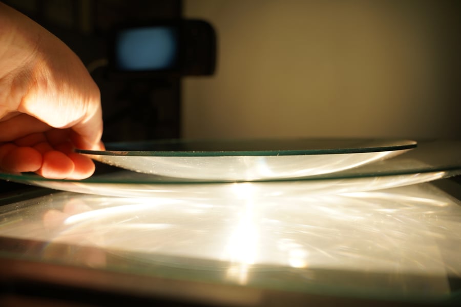 Image of "FAST" Convex Glass Plates for Liquid Light Shows