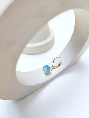 Image of Pendientes Círculos Calcedonia