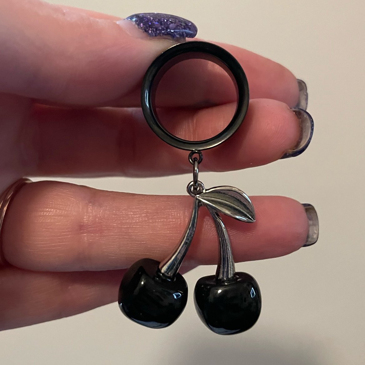 Image of Black Cherry Tunnel Dangles (sizes 2g-1 1/8)
