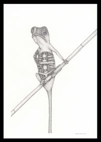 Image 1 of Lizard with an attitude.. a big attitude.. Pen and Ink Original Art