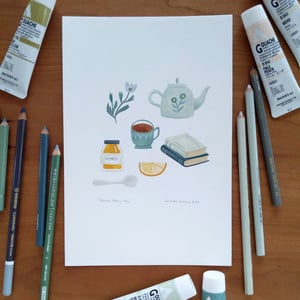 Image of Honey Lemon Tea Original Illustration