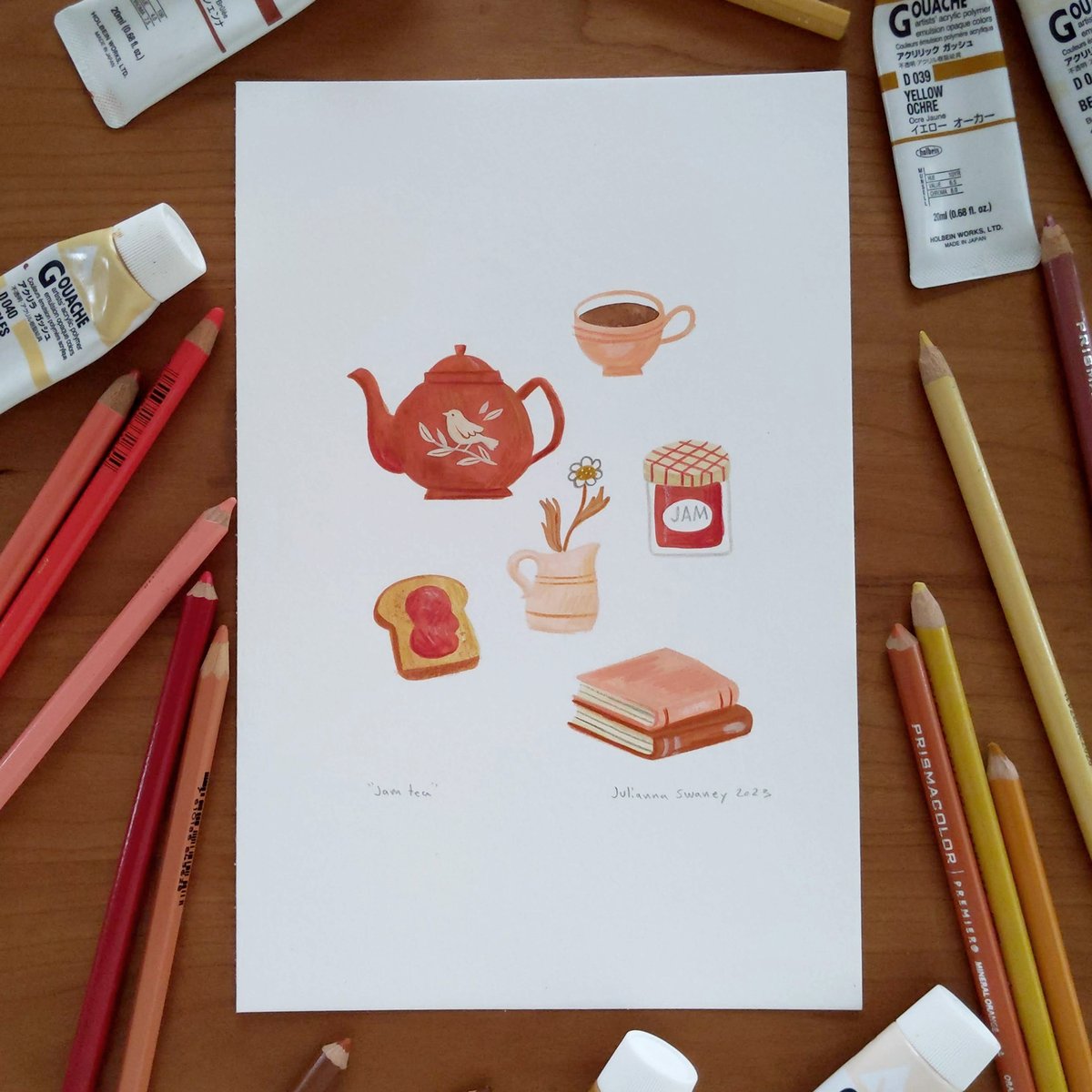 Artwork by Julianna Swaney — Jam Tea Original Illustration