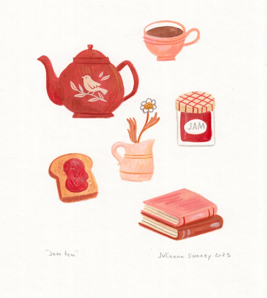 Image of Jam Tea Original Illustration