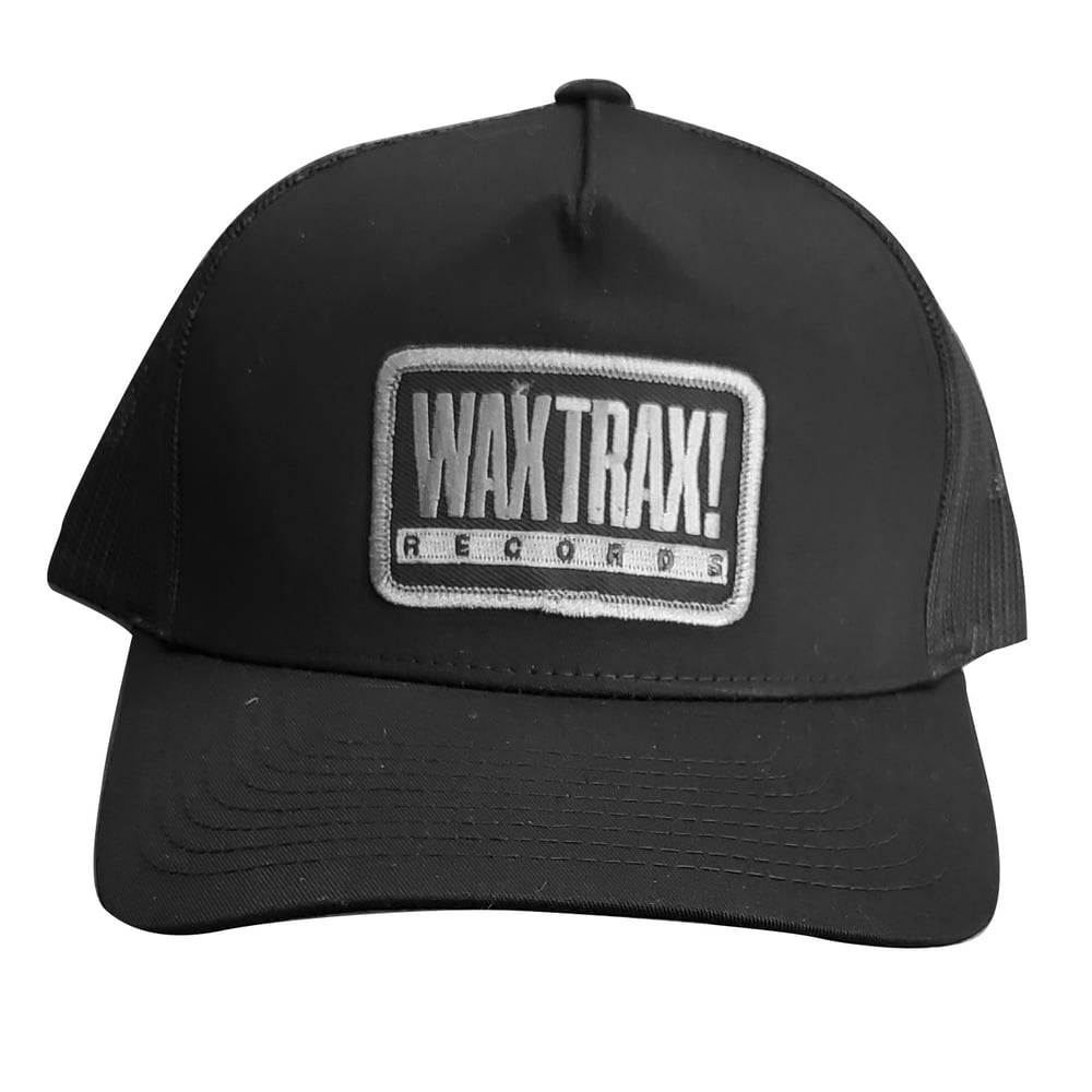 WAX TRAX! Trucker Hat - Black/Black
