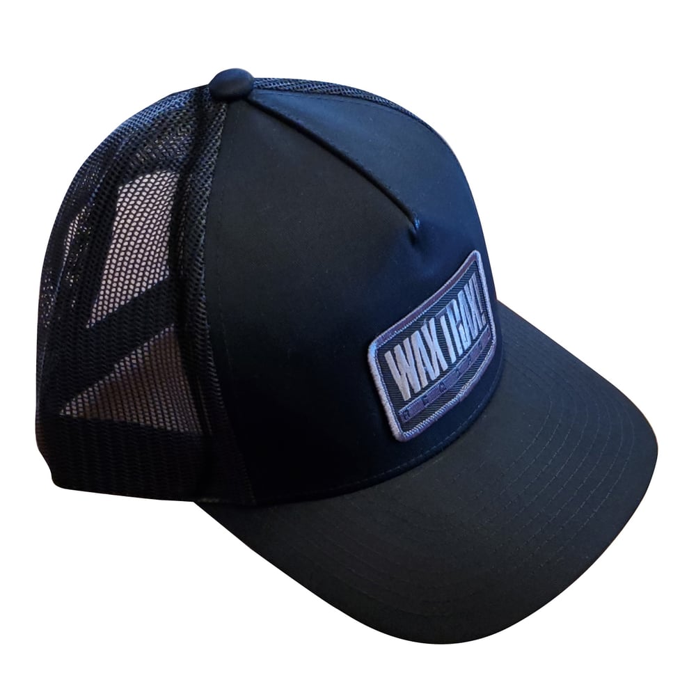 WAX TRAX! - Hat / Trucker Cap (Black/Black)