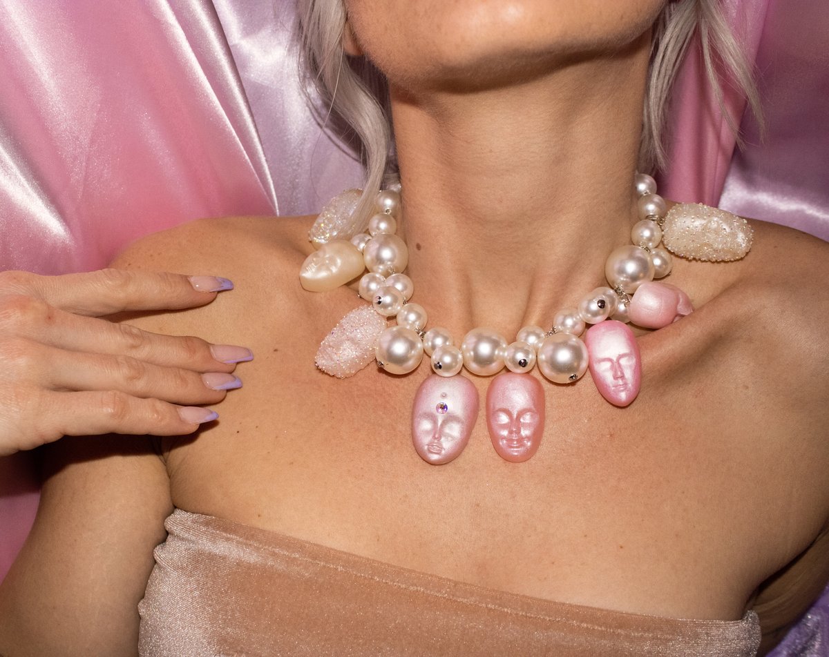 Image of Many-Faced Space Pearls (Necklace)