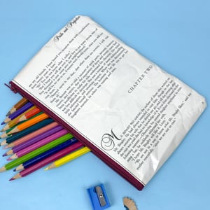 Image of Pride and Prejudice Book Page Pencil Case, Chapter 1