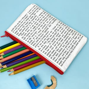 Image of Alice in Wonderland Book Page Pencilcase