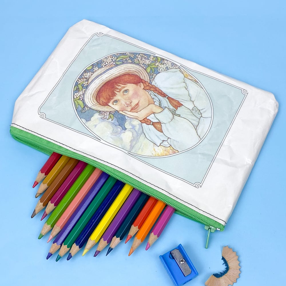 Image of Anne of Green Gables Book Page Pencil Case, Anne’s History