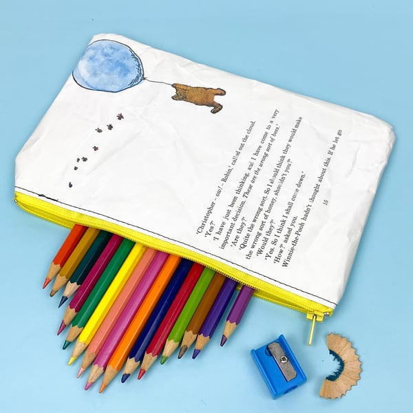 Image of Winnie the Pooh Balloon Book Page Pencil Case