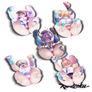 Image 1 of Holo Mating Press Waifus!