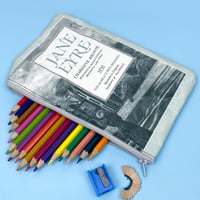 Image 1 of Jane Eyre Book Page Pencil Case, Grey