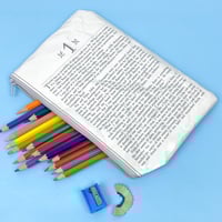 Image 2 of Jane Eyre Book Page Pencil Case, Grey