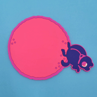 Image 1 of Dung Beetle Rubber Coaster!