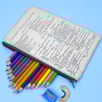 Image 1 of Hamlet, Shakespeare Book Page Pencil Case